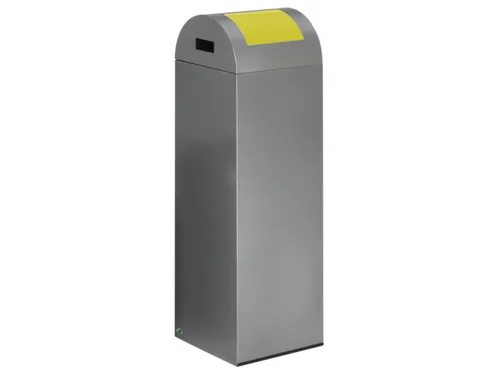 Afvalverzamelaar Zelfblussend 89 Liter 1045X320X320Mm Klemring Geel