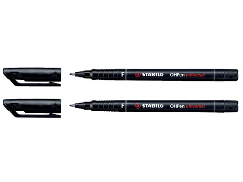 Viltstift STABILO OHpen 842/46 permanent rond fijn zwart
