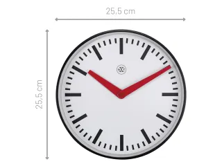 Stationsklok - 25.5cm - Stille wandklok - Wit - nXt by NeXtime - "Newc - 6
