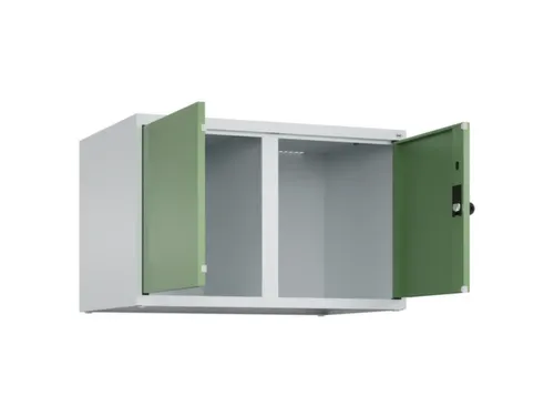 opzetkast,v. locker,2vak.,vak B 400mm,HxBxD 500x800x500mm,vleugeldeur