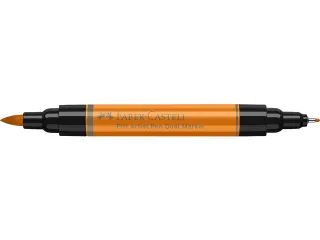 Tekenstift Faber-Castell Pitt Artist Pen duo marker 113 oranje glazuur - 4