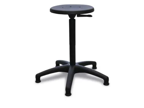 Draaikruk 540-800mm Pu Zwart Gasveer Voetkruis Kunststof Glijders