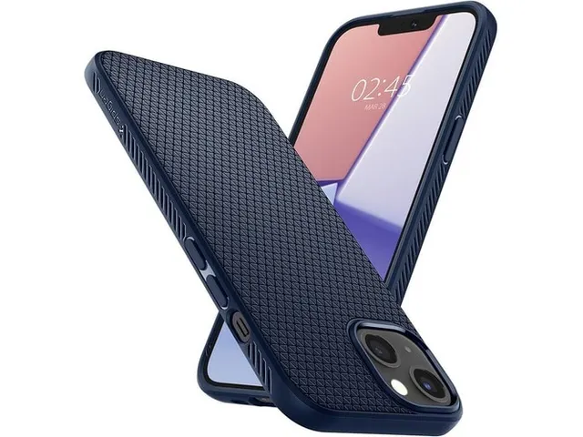 Spigen Case ACS03520 iPhone 13 Liquid Air mat marineblauw