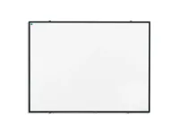 OUTLET Whiteboard 100x150cm Gelakt Staal Wit Frame Softline Zwart