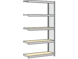 magazijnstelling,aanbouwveld,HxBxD 2000x1285x326mm,vakl. 250kg - 1