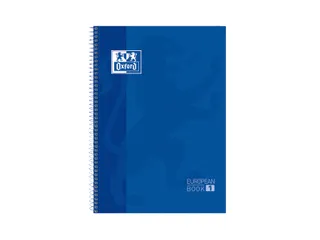 Notitieboek Oxford Classic Europeanbook A4+ 4-gaats lijn 80vel blauw - 1