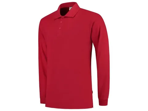 Tricorp PPL180 201009 polo met lange mouwen, rood, maat 4XL, per stuk