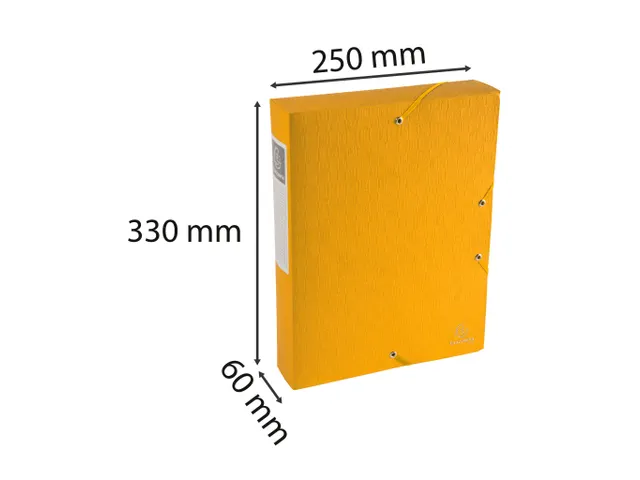 Klasseerdoos Scotten rug 60mm A4 geel