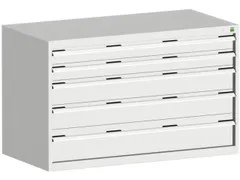 ladekast HxBxD 800x1300x650mm 5laden romp RAL7035 front RAL7035