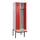 locker met bank,voor scheiding van kleding,HxBxD 2120x600x815mm,2vak