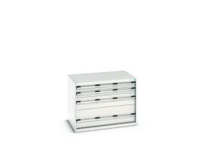 ladekast 800x1050x750mm 4laden zware lasten romp RAL7035 front RAL7035 - 7