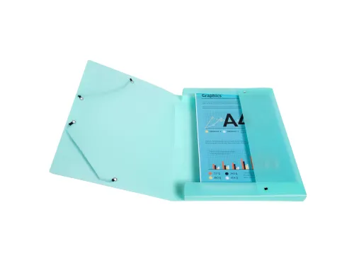Klasseerdoos rug 25m m PP Chrom.Pastel