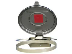 Afvalverzamelaar 120 Liter Enkelvoudig Wandmontage Deksel Zilver