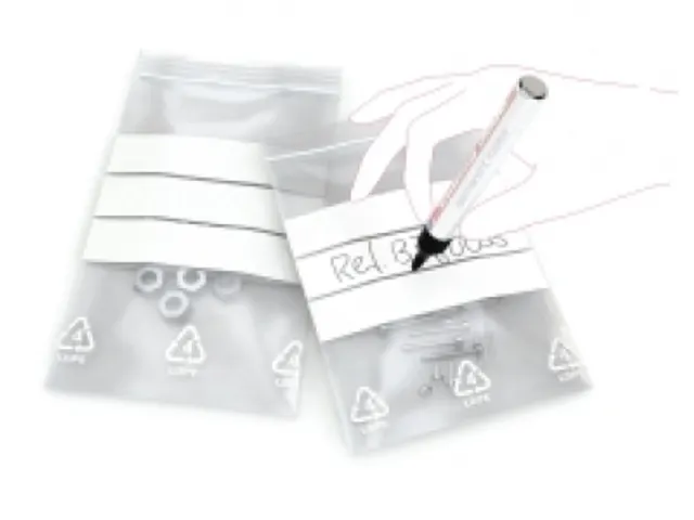 Gripzakken Transparant met Schrijfvlak 80x120mm