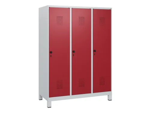 schoollocker,HxBxD 1630x1200x500mm,3vak,vak B 400mm,draaigrendel