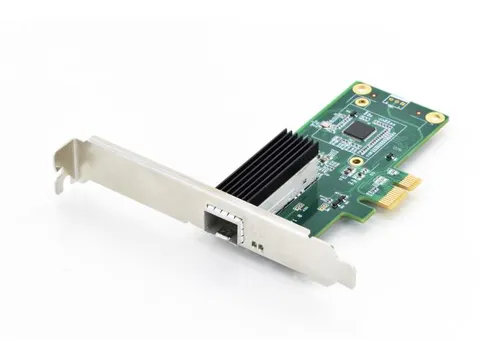 Single Port Gigabit Ethernet-netwerkkaart SFP PCI Express Intel-chipse