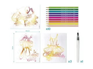 Hobbyset Maped Creativ Aqua'Art ballet 14-delig assorti - 4