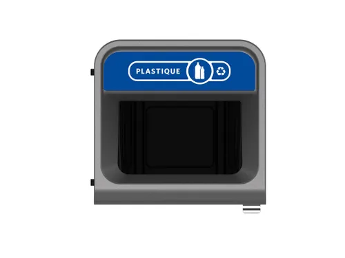 Configure Recyclingstation Plastique 87 Liter Antraciet Blauw