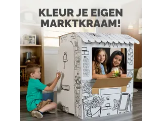 Kartonnen Marktkraam XL Bankers Box Play inkleurbaar - 5