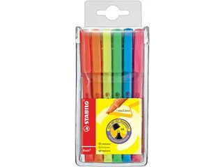 Flash Markeerstift Etui 6 Stuks Geassorteerd - 2