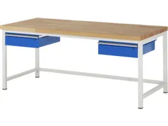 werkbank,HxBxD 840-1040x2000x900mm,beukblad,draagverm. 1250kg,4voeten