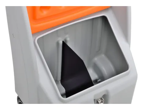 Scheidingswand,v. strooigoedbak