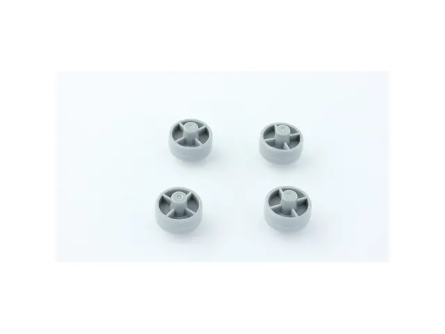 Wheel D18 plast grey 4pcs set