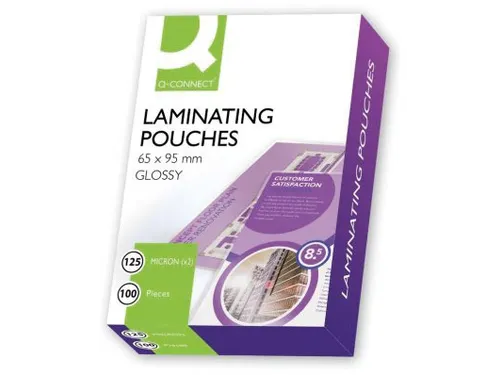 Lamineerhoes Glanzend Transparant 65x95mm 2x125mic Doos 100 Stuks