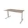 Bureau Linesto Plus Hoogte instelbaar 160x80cm blad Havana Alu T-poot