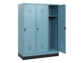 schoollocker,HxBxD 1630x1200x500mm,3vak,vak B 400mm,draaigrendel - 1