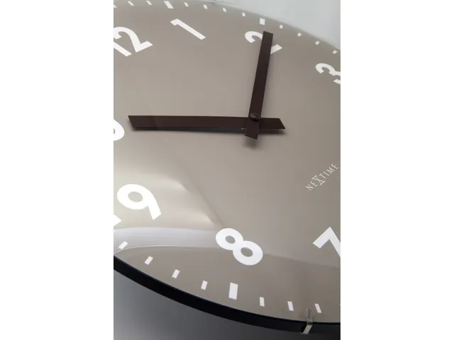 Wandklok NeXtime Duomo 35cm kaki
