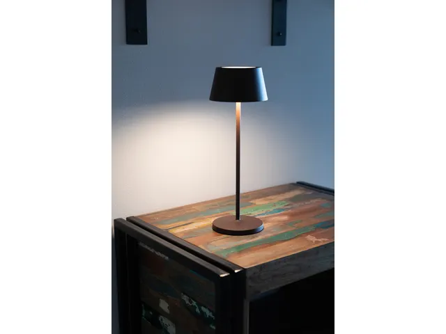 Lampe de table MAULnina LED batterie rechargeable dimmable marron