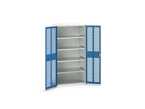 universele kast,HxBxD 2000x1050x550mm,4xStalen bodem,draaigrendelslot