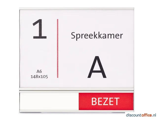 Deurbord A6 Vrij-bezet Tekststrook