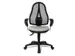 Siège De Bureau Pivotant Assise Gris Clair Dossier Mailles Noir