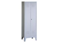 lockerkast RAL7035 HxBxD 1850x610x500mm 2vak vak B 300mm draaigrendel