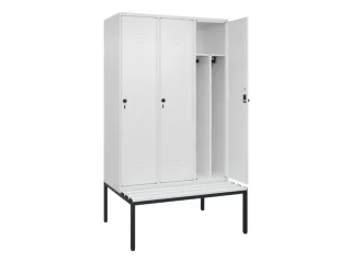 locker voor scheiding van kleding,HxBxD 2120x1200x815mm,3vak - 2