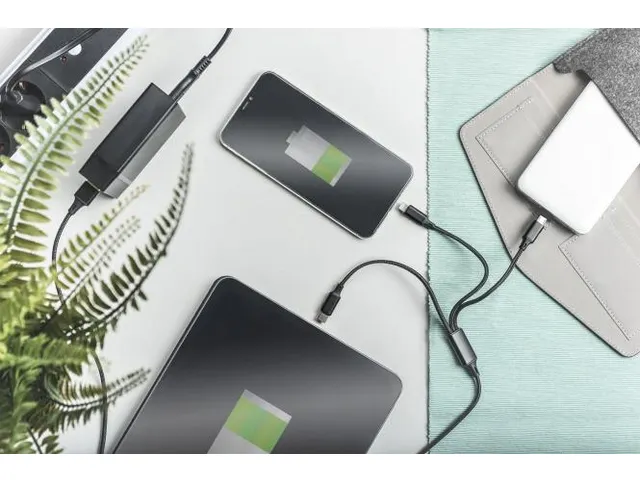 USB-oplaadkabel 1m 3-in-1 Kabel Nylon Gevlochten Zwart