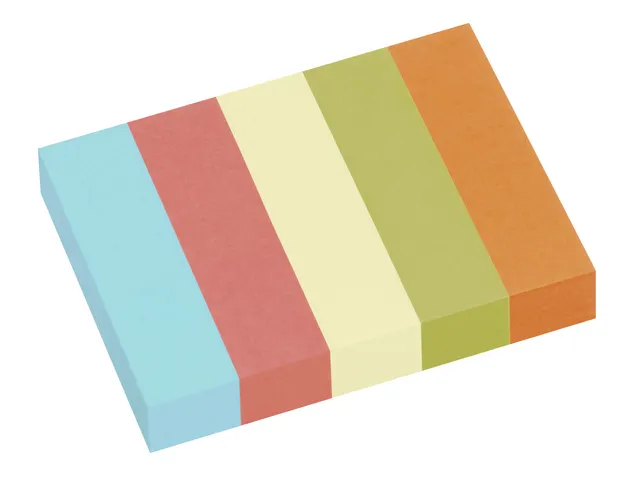 Marque-pages UPM 15x50mm Recyclé Assorti Bloc 100 feuilles 5 pièces