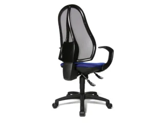 Bureaustoel Zitting Blauw Netrug Zwart Zitting H X B X D 430-510X 480X - 4
