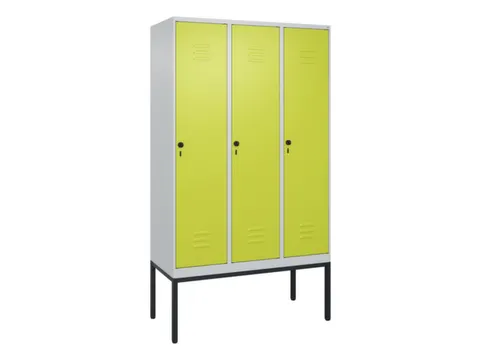 locker voor scheiding van kleding,HxBxD 2120x1200x500mm,3vak