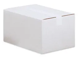 Verzenddoos enkele golf 3 mm wit 370 x 250 x 145 mm