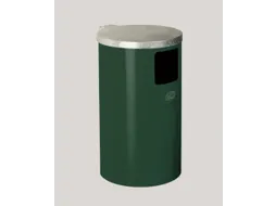 Afvalverzamelaar Wand-/Buisbevestiging 30 Liter Verzinkt Romp Ral6001