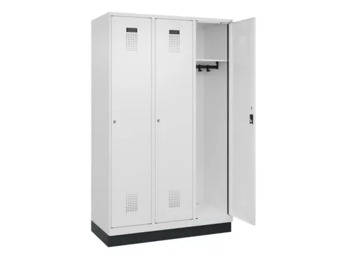 locker,HxBxD 1950x1200x500mm,3vak,vak B 400mm,cil.-slot,sokkel