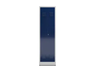garderobekast HxBxD 1800x500x500mm 2vak klink RAL7035 RAL5010 - 2