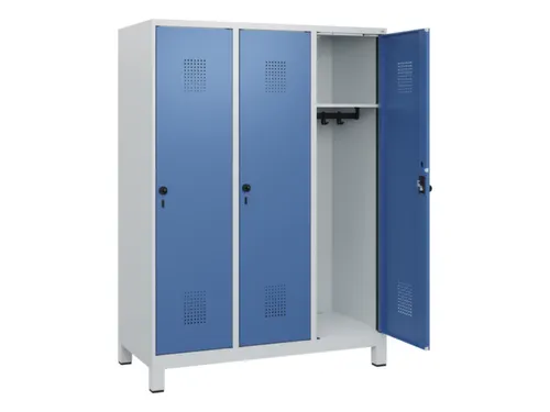 schoollocker,HxBxD 1630x1200x500mm,3vak,vak B 400mm,draaigrendel