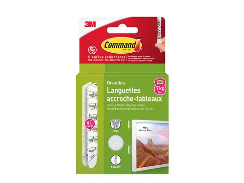 Bevestigingsstrip Command groot klik vast 7,2kg wit