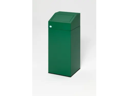 Afvalverzamelaar 45 liter 790x320x320mm sticker groen glas RAL6001