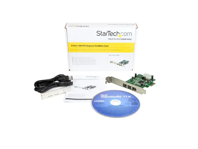 3-poort 2b 1a 1394 PCI Express FireWire Adapterkaart
