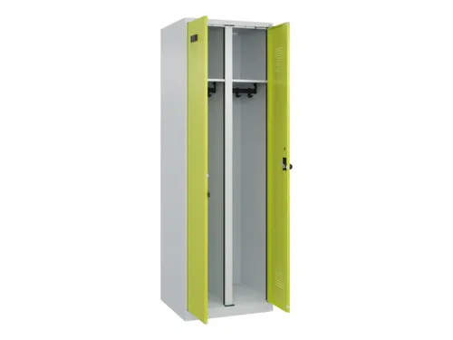 locker voor scheiding van kleding,HxBxD 1850x600x500mm,2vak